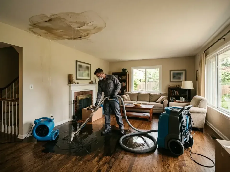 attic-pipe-burst-ceiling-drip-008 — frequently asked questions, Water Damage Restoration & Carpet Care in Elm Springs, AR